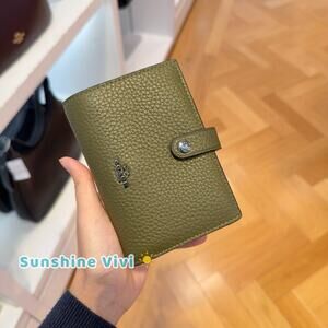 NWT Coach 2-in-1 Wallet Soft pebble Leather CCL70 Olive